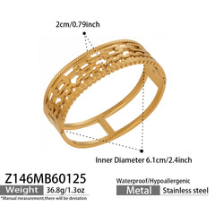 Wide Openwork Statement Bangle Designs