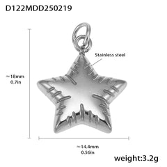 18K Gold-Plated Ornate Charm Pendant