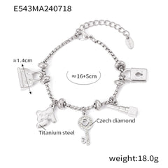 18K Gold-Plated & Silver-Tone Charm Bracelets
