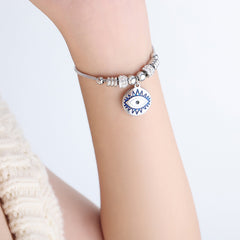 18K Gold-Plated Eye Charm Bracelet