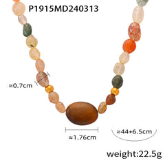 Natural Agate Bead Necklace Designs