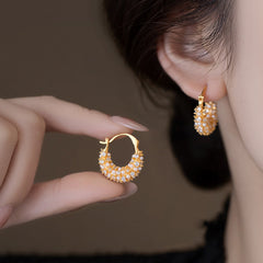 Camille Vintage-Inspired Pearl Stud Earrings No. 796411