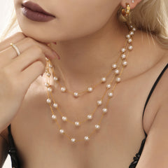 Imitation Pearl Necklace or Bracelet