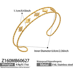 Cubic Zirconia Geometric & Clover Bracelets