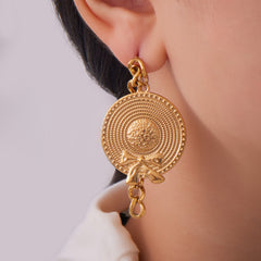 Bow & Hat-Motif Statement Earrings