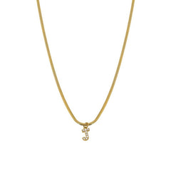 Nadine Pavé Snake Pendant Necklace