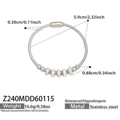 Charm-Accent Flexible Cuff Bracelets