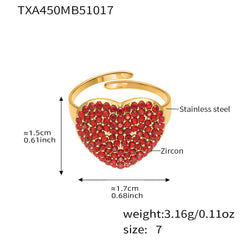 18K Gold-Plated Heart Pendant Jewelry