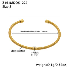 18K Gold-Plated Bamboo and Knot Cuff Designs