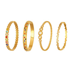 Cubic Zirconia Geometric Clasp Bangle Designs