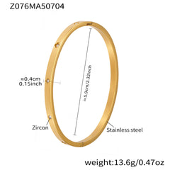 Geometric Cubic Zirconia Bangle Collection