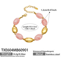 Color Resin Oval Chain Jewelry