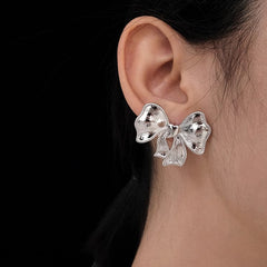 Daphne Statement Bow Stud Earrings