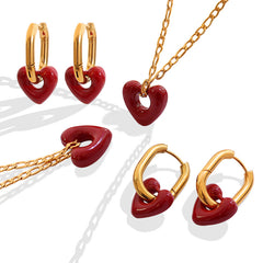 Open Heart Necklace or Earrings