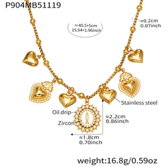 Ornate Charm Pendant Necklace