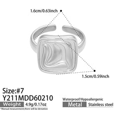 Textured Sculptural Open Ring Designs