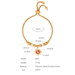 Colorful Eye Charm Bracelet