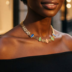 18K Gold-Plated Cat-Eye Accent Jewelry