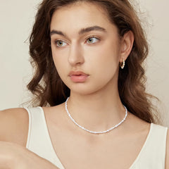 Nicolette Vintage-Inspired Pearl Hoop Earrings No. 769595