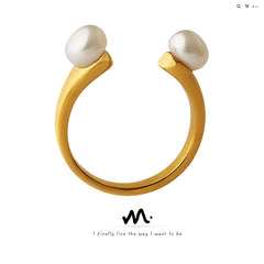 Freshwater Pearl Adjustable Open Ring