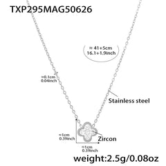 Clover Cubic Zirconia Necklace or Earrings