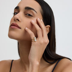Pear Promise Ring