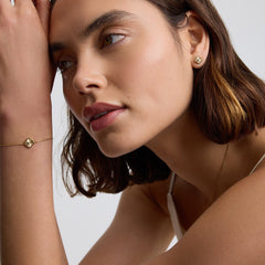 Pleated Clover Studs
