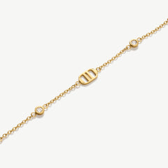 Multi Signature Bracelet with Stones