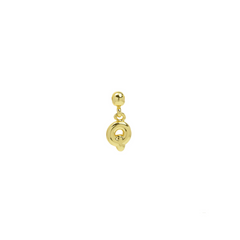 Dainty Satellite Bubble Letter Name Necklace