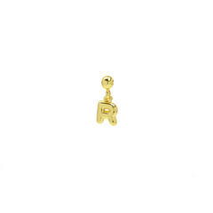 Dainty Satellite Bubble Letter Name Necklace