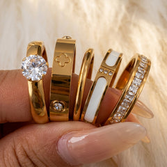 18K 5-Piece Luxe Ring Stack