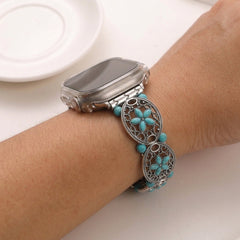 Turquoise Floral Smart Watch Band