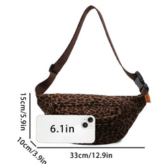 Classy Leopard Print Crossbody Bag