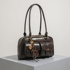 Double Front Pocket Shoulder Bag