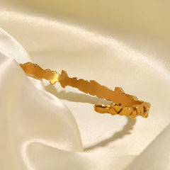 18K Scattered Diamonds Bangle Bracelet