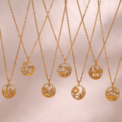 18K Landmark Adventures Travelers Necklace