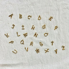 18K Summer Sea Shell Letter Initial Necklace