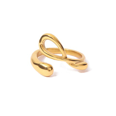 18K Curved Elegance Ring