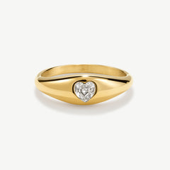 Tapered Heart Ring