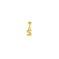 Dainty Satellite Bubble Letter Name Necklace