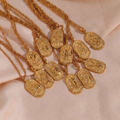 Dainty Zodiac Tarot Inspired Necklace