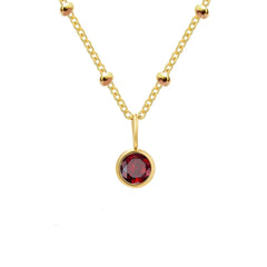 Dainty Birthstone Satellite Choker Necklace