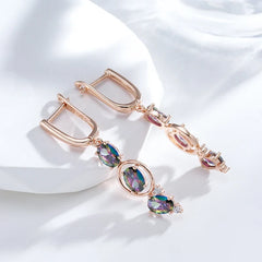Sparkling Dangle Diamonds Earrings