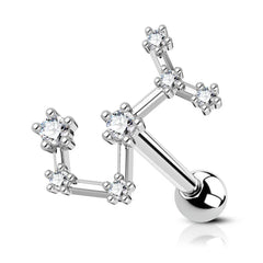 16G Astrology Zodiac Constellation Stud Earrings