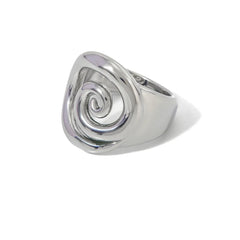 18K Spiral Statement Ring