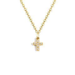 Dainty Zircon Letter Initial, Number, Symbol Chain Necklace - Veinci