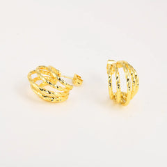 14K Teardrop Outline Earrings