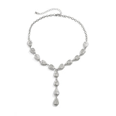 Modern Stone Inspired Lariat Necklace