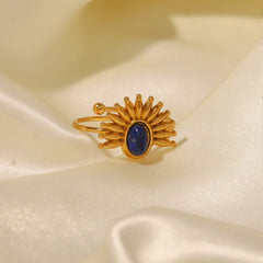 Dainty Lapis Sun Shine Ring