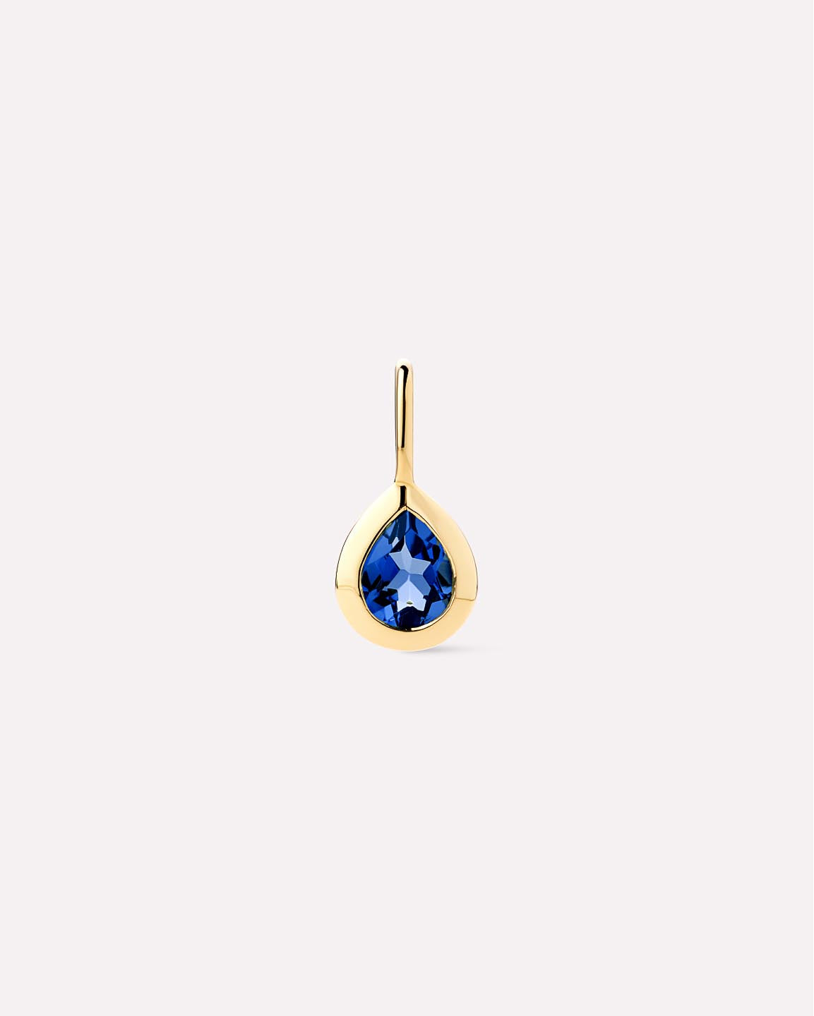 Solid Gold Amethyst Blue Sapphire Blue Topaz Yellow Citrine Semi Precious Stones Birthstones Pendants Necklace Charms For Women Ana Luisa Teardrop Charm Blue Sapphire